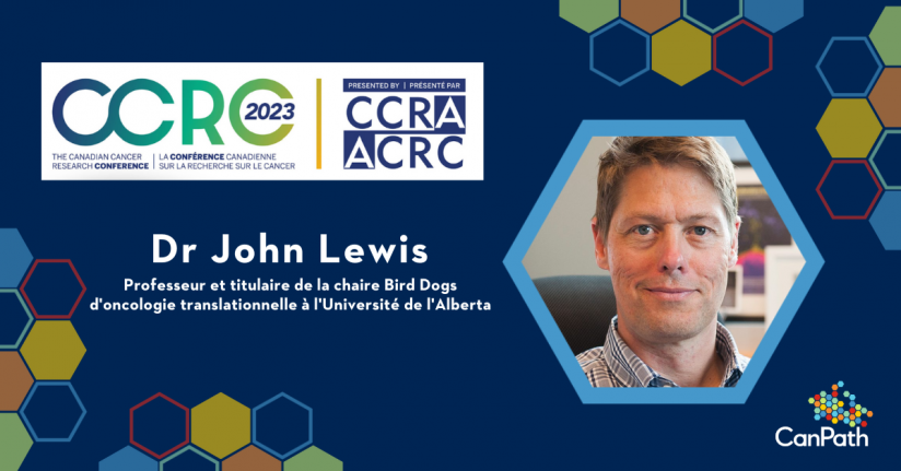 Dr John Lewis à la conférence canadienne sur la recherche sur le cancer