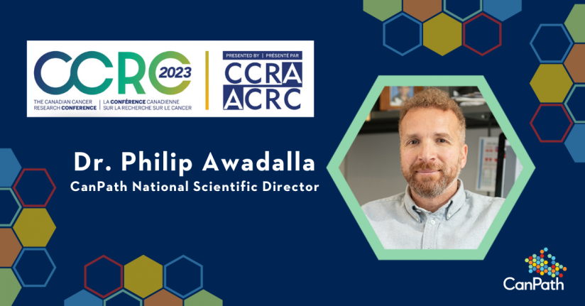 Dr. Philip Awadalla represents CanPath at the Canadian Cancer Research Conference