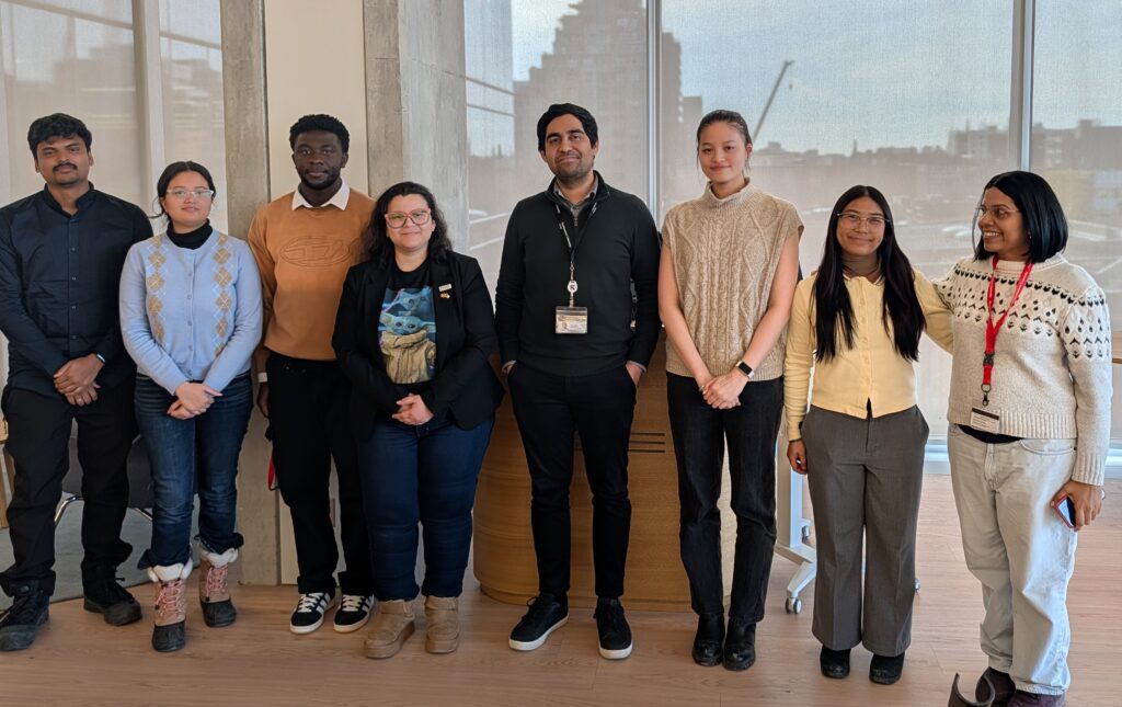 Hackathon winning teams with Dr. Dennis Fernandes.