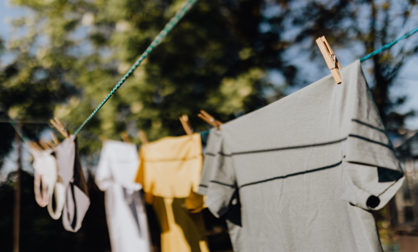 Clothes hanging