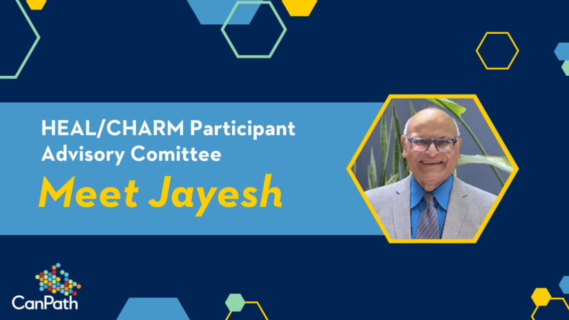 Jayesh headshot and text.